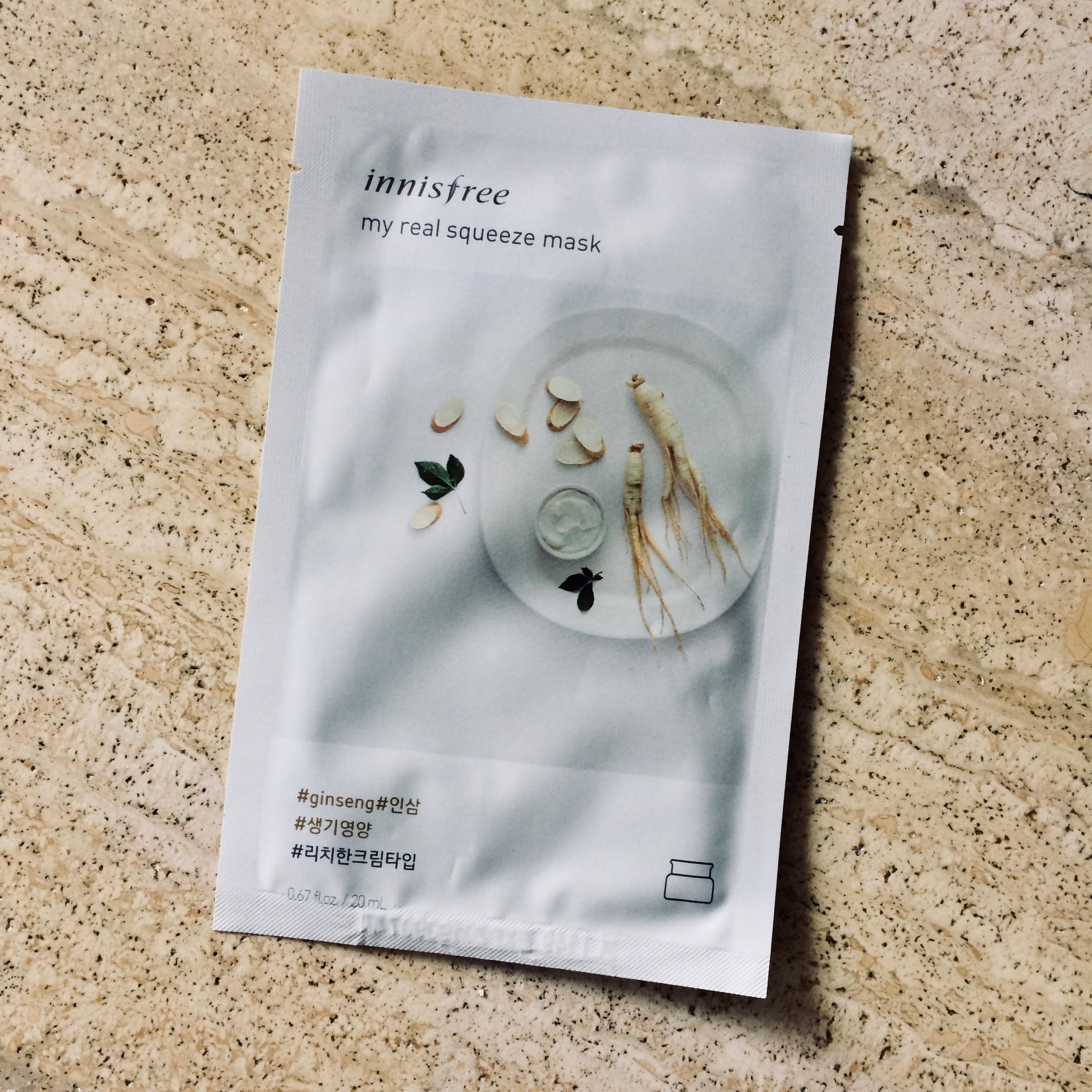 Innisfree My real squeeze mask (Ginseng) – 20ml
