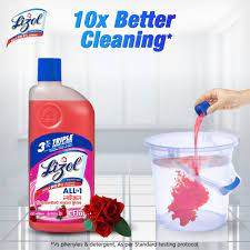 Lizol Floor Cleaner Floral Disinfectant Surface