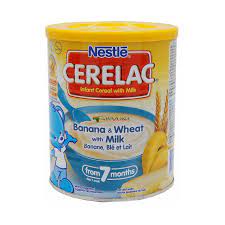 Nestlé Cerelac Banana & Wheat With Milk (7 months +) Tin