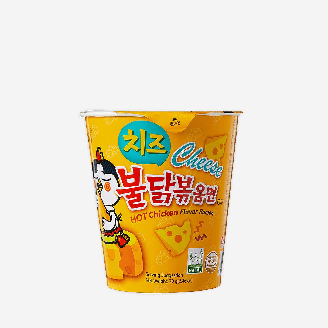 Samyang Cheese HOT Chicken Flavor Ramen Noodles Cup – 70g