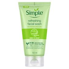 Simple Face Wash – Simple Kind to Skin Refreshing Facial Gel Wash – 150ml