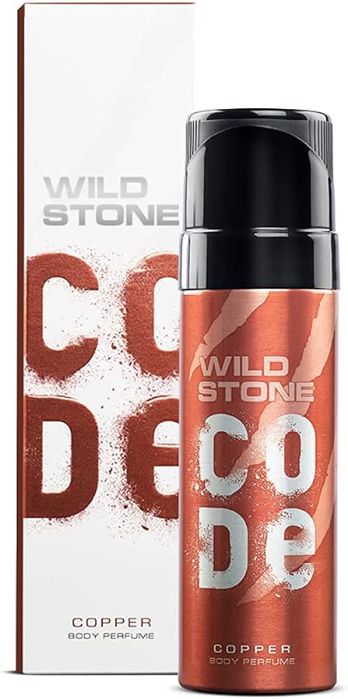 Wild Stone – Code Copper No Gas Body Spray for Men, Long Lasting Energetic Fragrance 120ml